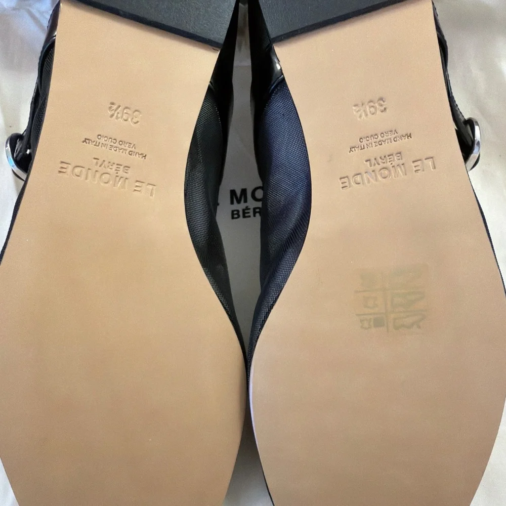 Black Mesh Mary Jane ballerina flat - Picture 6 of 6